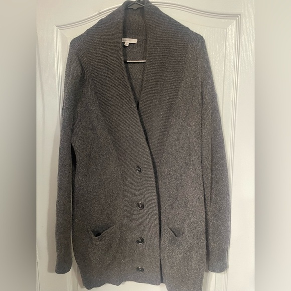 Classiques Entier Gray Cardigan Sweater M WOOL - Picture 1 of 9